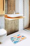 Mijölnir Alfombrilla de Baño Colourful 40 x 60 cm, 100% Poliéster, Antialérgica, Antideslizante, Lavable a Máquina